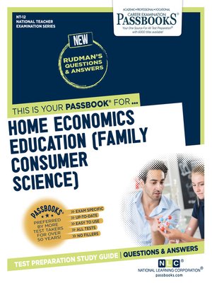cover image of HOME ECONOMICS EDUCATION (FAMILY CONSUMER SCIENCE)